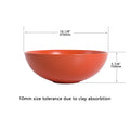 Ceramic Countertop Art Wash Basin, Vessel Sink Matt Hermes Orange Orange Ceramic