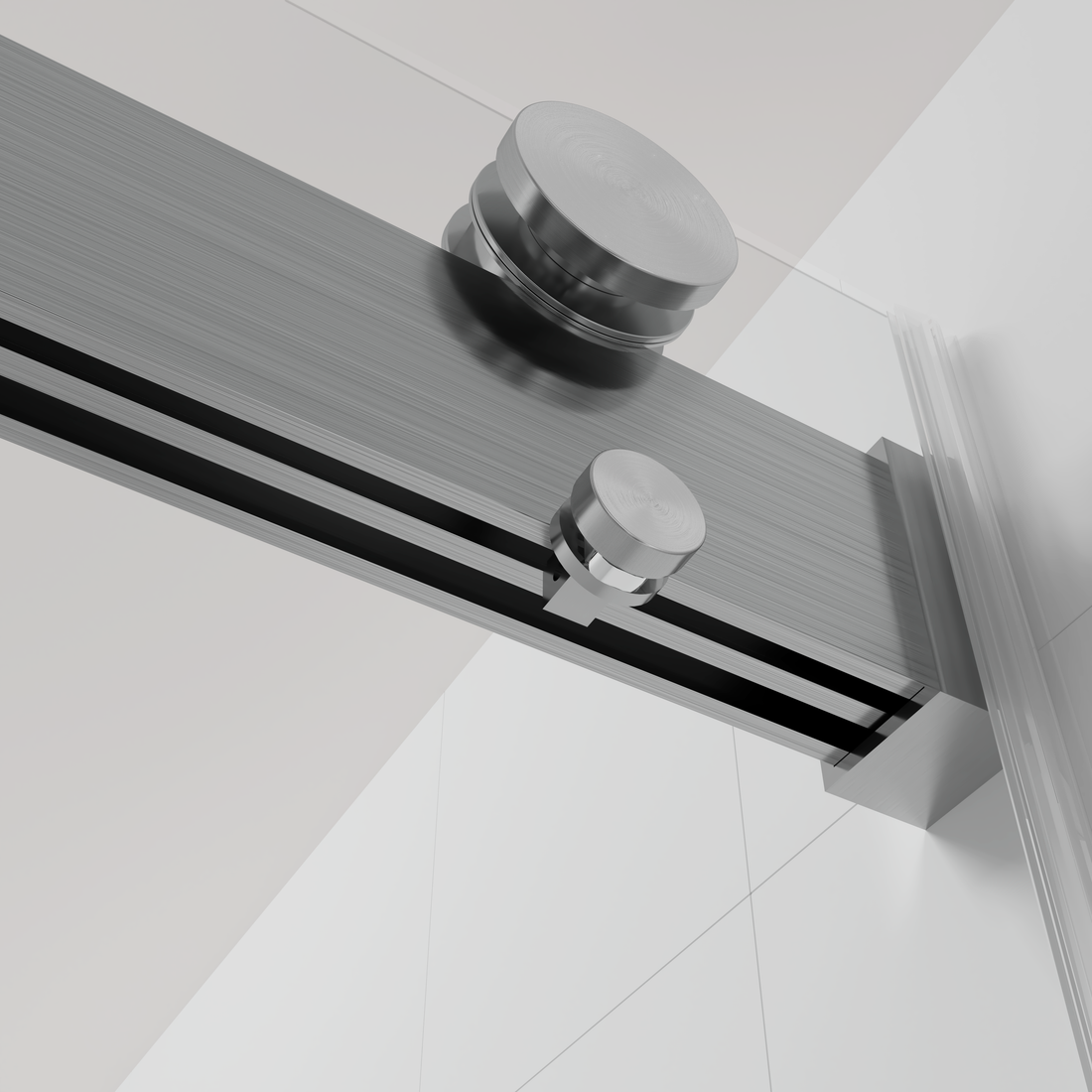 44 To 48 In. W X 76 In. H Double Sliding Frameless Soft Close Shower Door With Premium 3 8 Inch 10Mm Thick Tampered Glass And Easy Cleaning Coating, Stainless Steel In Brushed Nickel 23D02 48Bn