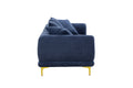 108.3'' Modern Sofa Couch 4 Seater Fabric Sofa For Livingroom Office Blue Blue Fabric