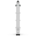 Multi Position Foldable Engineering Multifunctional Aluminum Alloy Ladder A Type Ladder Straight Ladder 17Ft For Home Silver Pc Aluminium