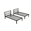 Twin Over Twin & Twin Bunk Beds For 3, Twin Xl Over Twin & Twin Bunk Bed Metal Triple Bunk Bed, Black Pre Sale Date: June 10Th Black Metal