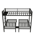 Twin Over Twin & Twin Bunk Beds For 3, Twin Xl Over Twin & Twin Bunk Bed Metal Triple Bunk Bed, Black Pre Sale Date: June 10Th Black Metal