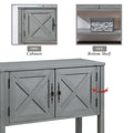 35''Farmhouse Wood Buffet Sideboard Console Table With Bottom Shelf And 2 Door Cabinet, For Living Room, Entryway,Kitchen Dining Room Furniture Antique Gray Antique Gray Pine