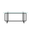 Modern Tempered Glass Tea Table Coffee Table, Table For Living Room,Transparent Transparent Tempered Glass