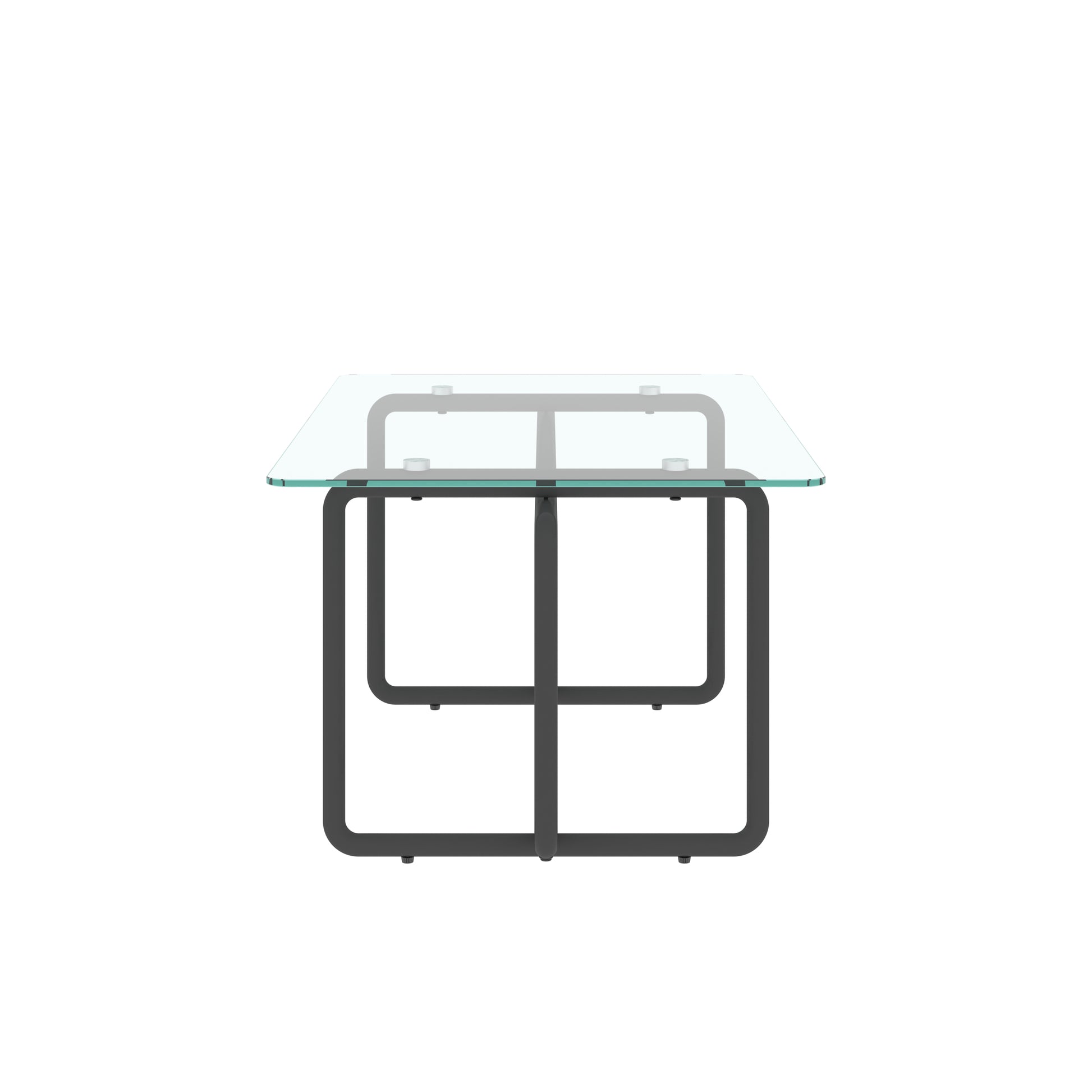 Modern Tempered Glass Tea Table Coffee Table, Table For Living Room,Transparent Transparent Tempered Glass