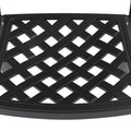 Cushions In Random Colors 5 Piece Set Of Cast Aluminum Patio Furniture With Cushions Yes Dining Set Black Seats 4 Rust Resistant Frame Water Resistant Cushion Garden & Outdoor Complete Patio Sets