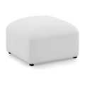 L Shape Modular Sectional Sofa, Diy Combination,Teddy Fabric,White White Teddy Foam