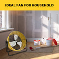 Simple Deluxe 20 Inch Heavy Duty Metal Industrial Drum Fan, 3 Speed Floor Fan For Warehouse, Workshop, Factory And Basement High Velocity, Yellow Yellow Metal