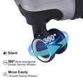 Luggage Suitcase 3 Piece Sets Hardside Carry On Luggage With Spinner Wheels 20