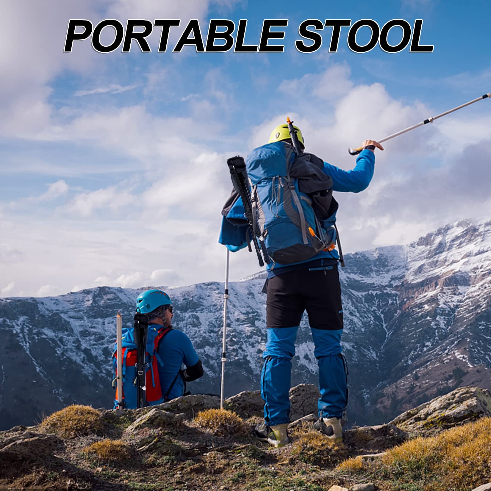 Yssoa Folding Tripod Camping Stool Tri Leg Slacker Chair Super Compact For Outdoor Backpacking Fishing Picnic Travel Beach Bbq Color: Black Black Metal