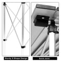 Yssoa Lightweight Folding Camping Table With Carry Bag Ultra Compact Aluminum Table For Picnic, Beach, Traveling, Backyards, Bbq Color: White Silver Metal