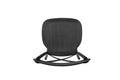 Resin Cross Back Chair For Dinning Room, Wedding, Commercial Use, 4 Pack, Black Matt Black Resin