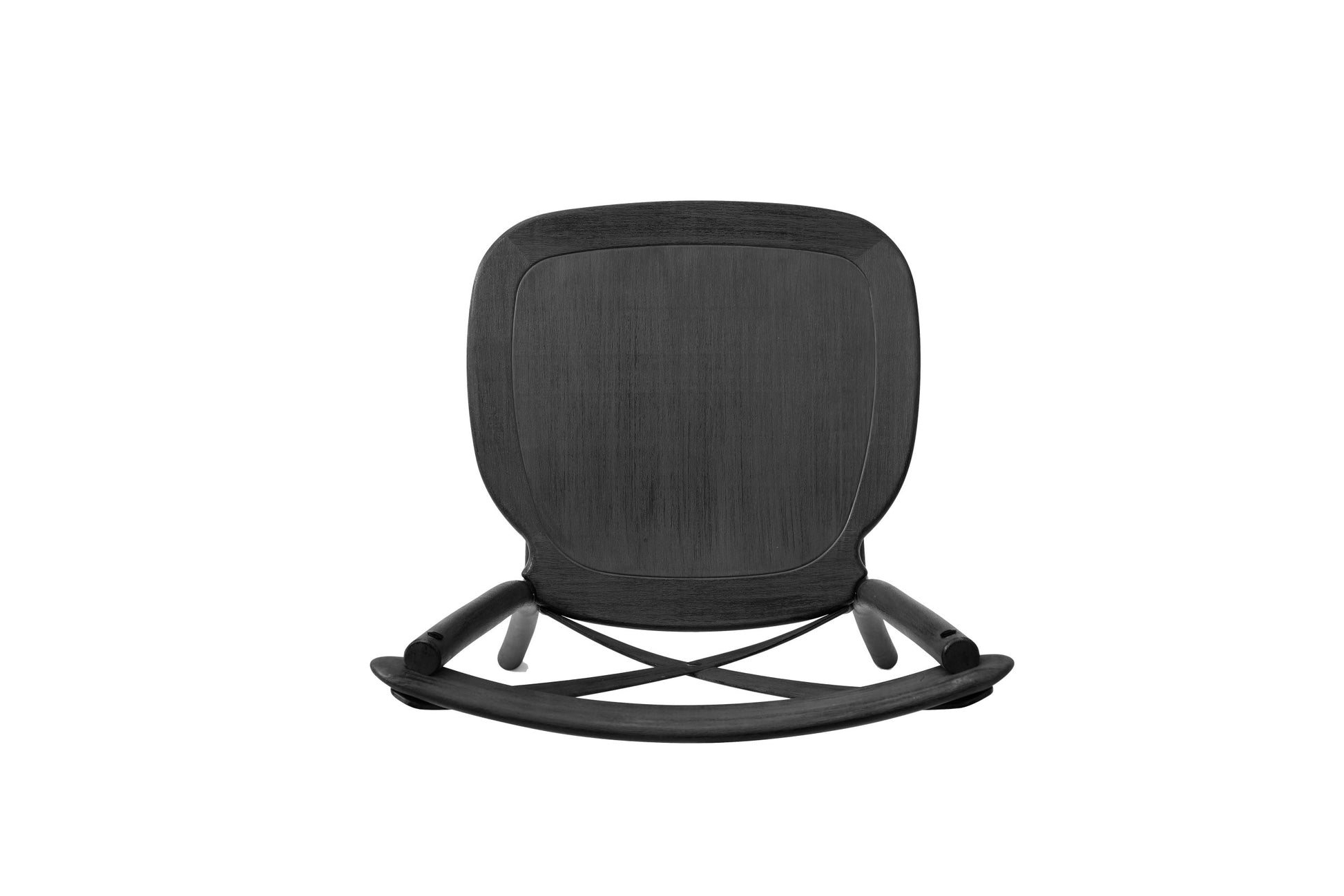 Resin Cross Back Chair For Dinning Room, Wedding, Commercial Use, 4 Pack, Black Matt Black Resin