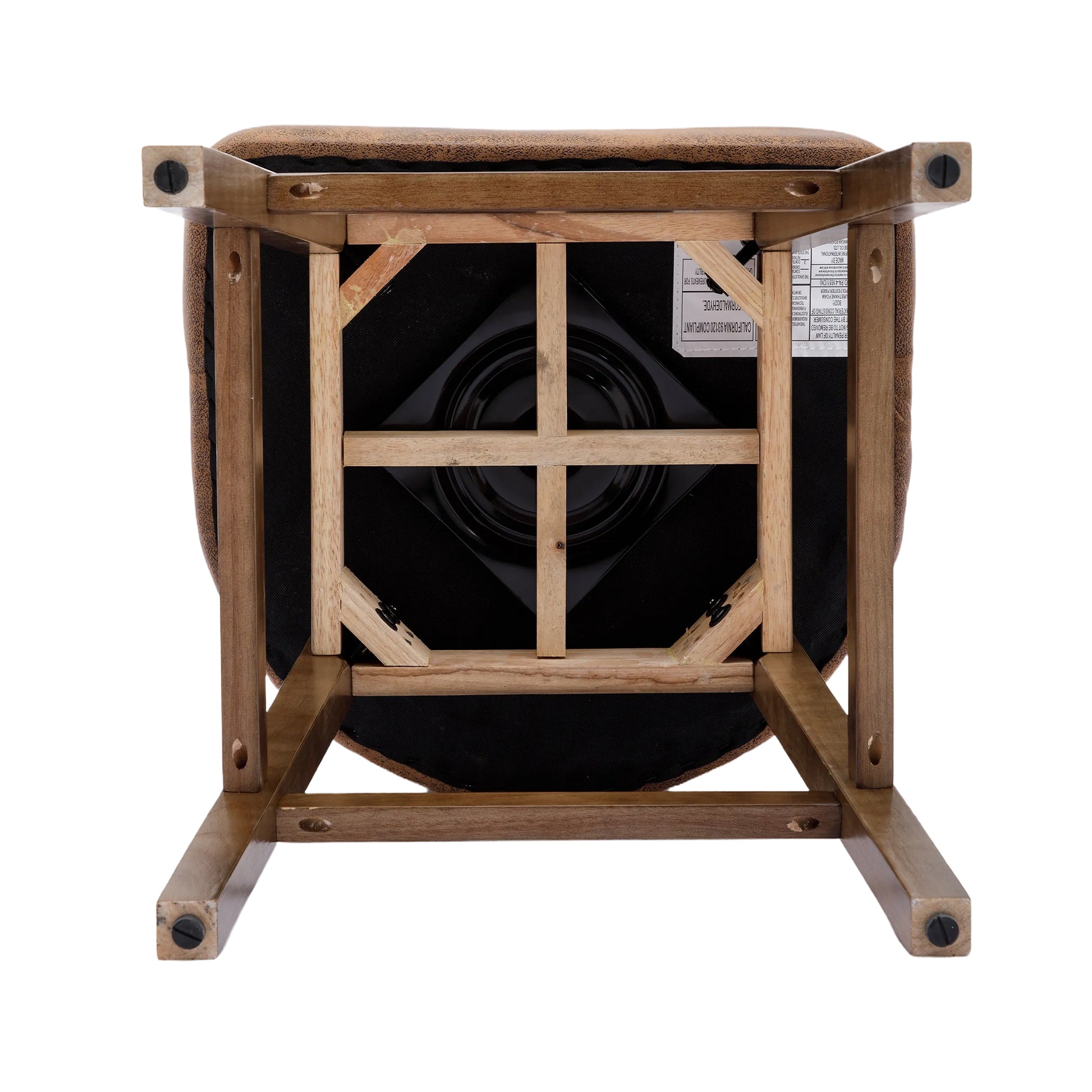 Coolmore Bar Stools Set Of 2 Counter Height Chairs With Footrest For Kitchen, Dining Room And 360 Degree Swivel Coffee Polyester