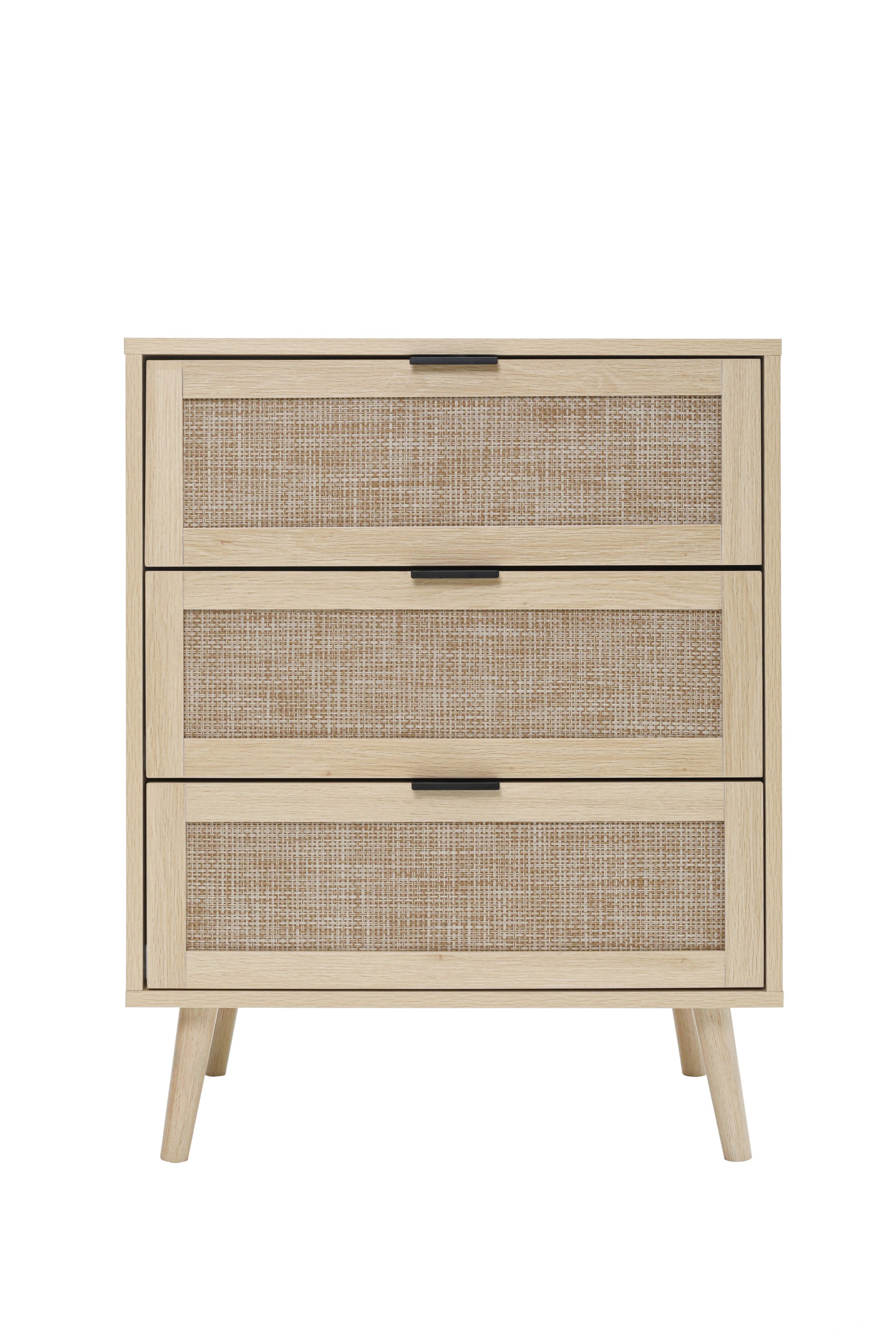 3 Drawer Cabinet, Suitable For Bedroom, Living Room, Study Natural Particle Board