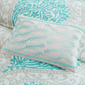 Comforter Set Full Aqua Polyester