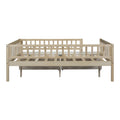 Full Size Daybed Wood Bed With Two Drawers, Natural Full Natural Solid Wood