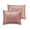 Velvet Comforter Set Full Blush Polyester