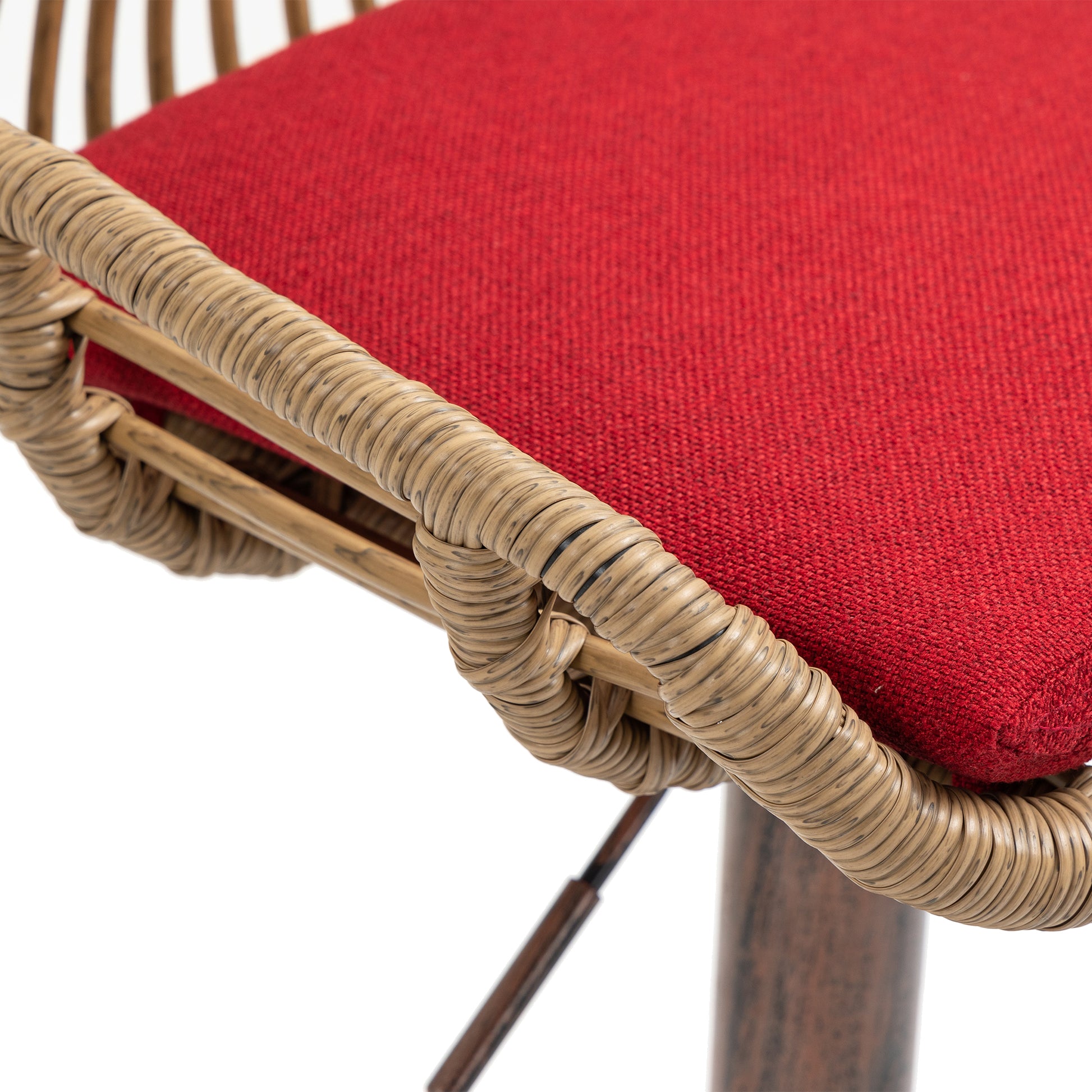 Coolmore Modern Swivel Bar Stools Set Of 2 Adjustable Counter Height Chairs With Footrest For Kitchen, Dining Room Red Red Primary Living Space Linen