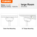Mordern Farmhouse 62 In Black Ceiling Fan With Smart App And Remote Control Black Plywood
