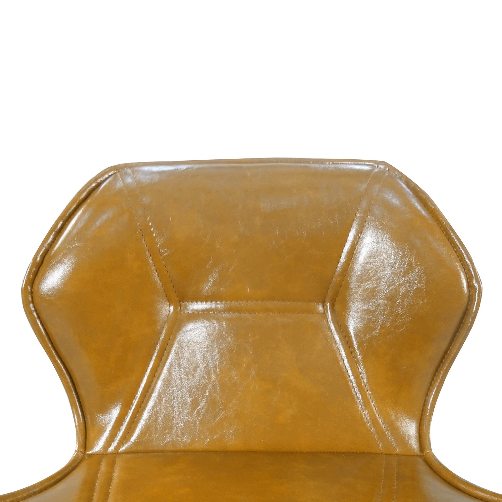 Set Of 2, Leather Bar Chair With High Density Sponge, Pu Chair Counter Height Pub Kitchen Stools For Dining Room,Homes,Bars, Kitchens,Brown Brown Pu