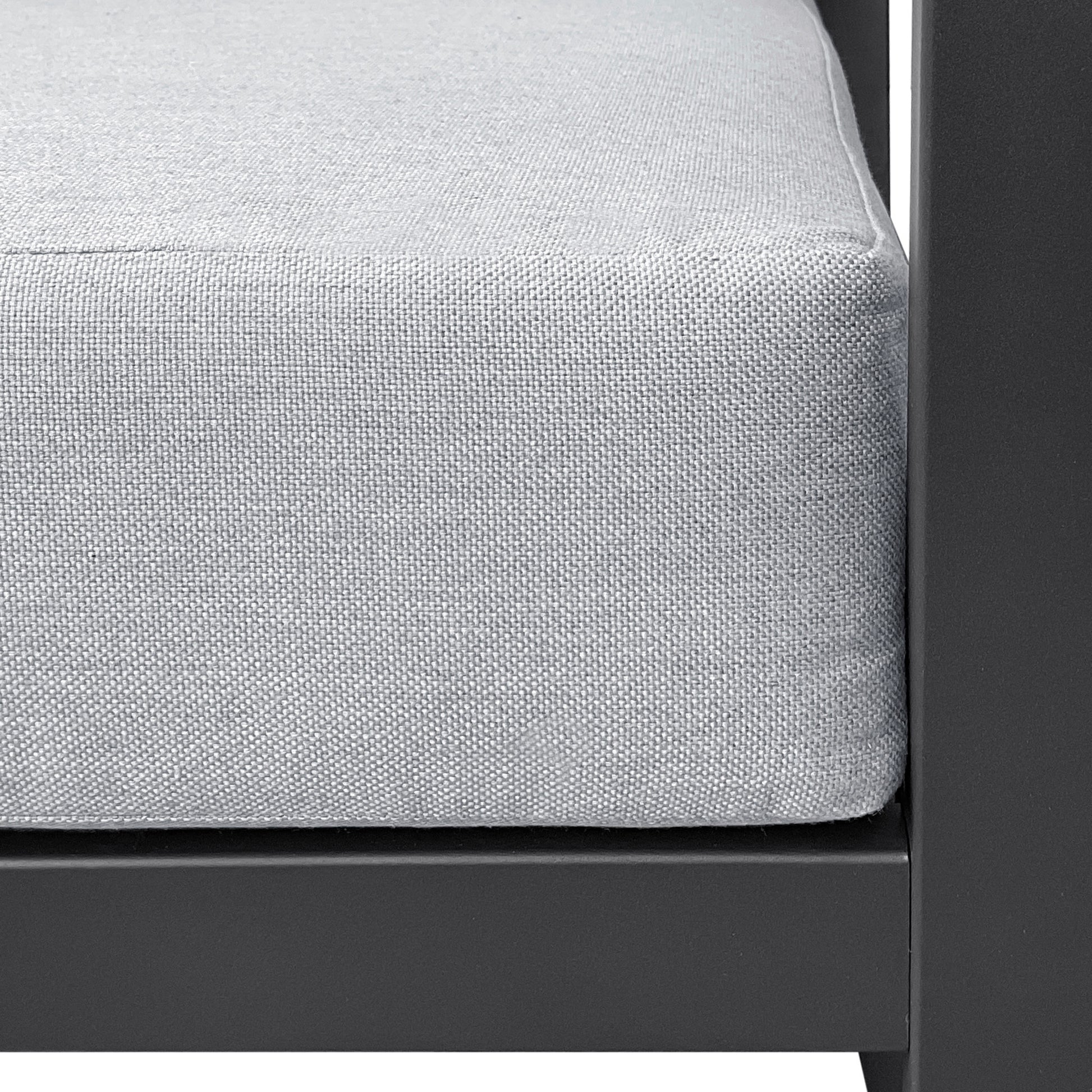 Recliner Patio Chair With Cushions And Ottoman,Waterproof Fabric Soft Cushions With Aluminium Frame Yes Complete Patio Set White Gray Seats 2 Rust Resistant Frame Fade Resistant Cushion Garden & Outdoor Casual Complete Patio Sets Aluminium Aluminium