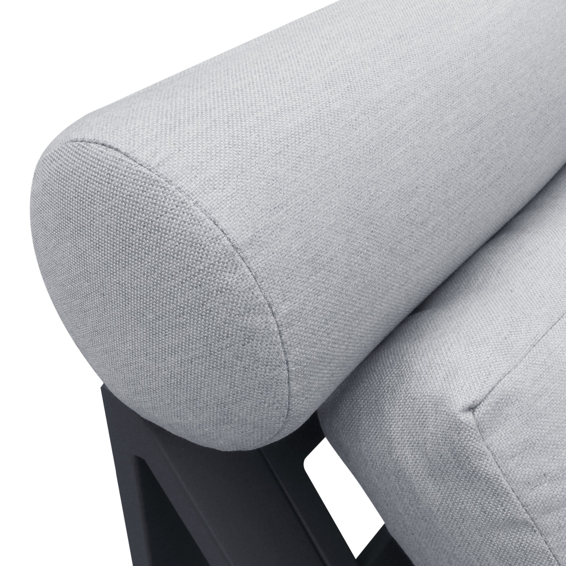 Recliner Patio Chair With Cushions And Ottoman,Waterproof Fabric Soft Cushions With Aluminium Frame Yes Complete Patio Set White Gray Seats 2 Rust Resistant Frame Fade Resistant Cushion Garden & Outdoor Casual Complete Patio Sets Aluminium Aluminium