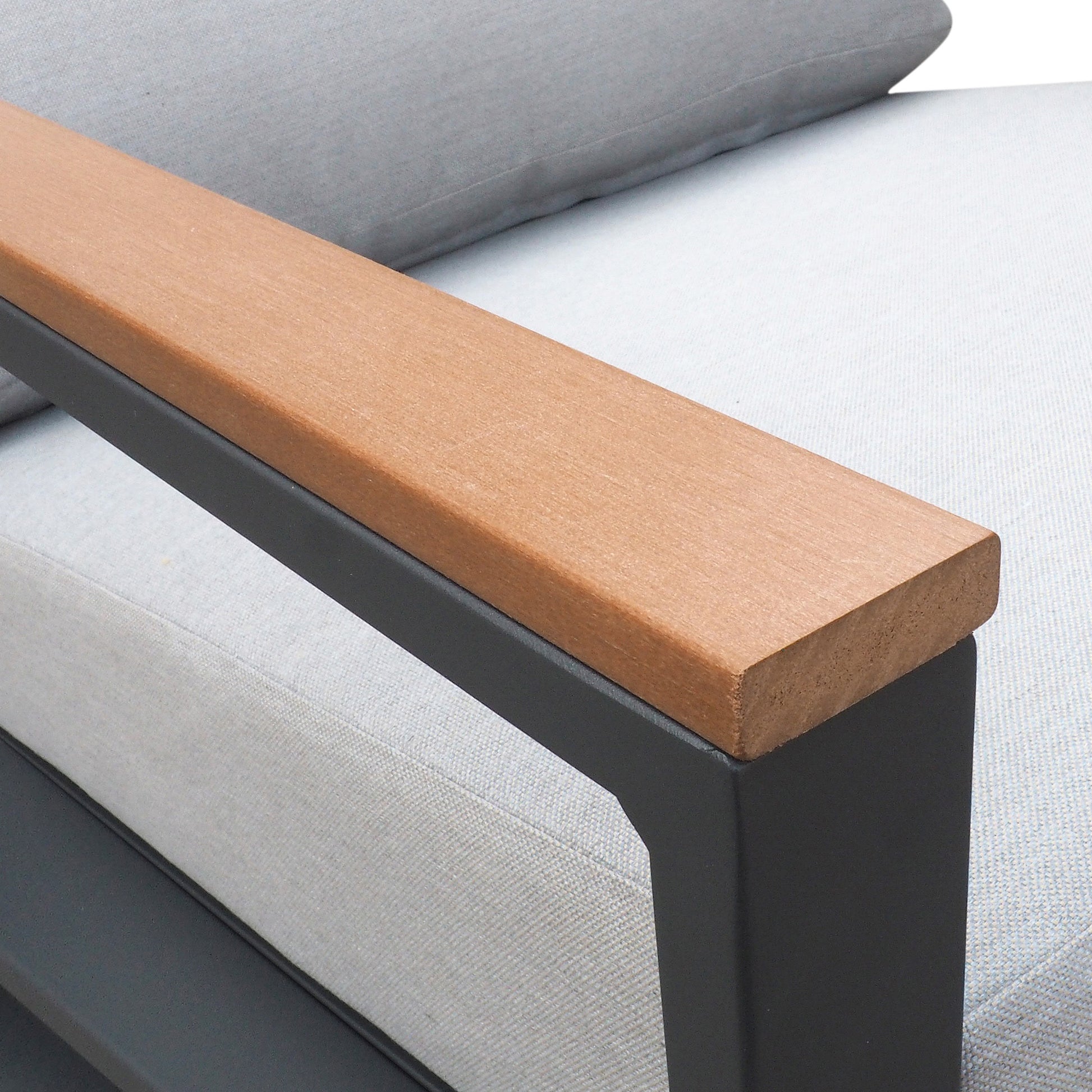 Recliner Patio Chair With Cushions And Ottoman,Waterproof Fabric Soft Cushions With Aluminium Frame Yes Complete Patio Set White Gray Seats 2 Rust Resistant Frame Fade Resistant Cushion Garden & Outdoor Casual Complete Patio Sets Aluminium Aluminium