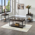 Waco End Table Espresso Solid Wood Mdf