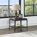 Waco End Table Espresso Solid Wood Mdf