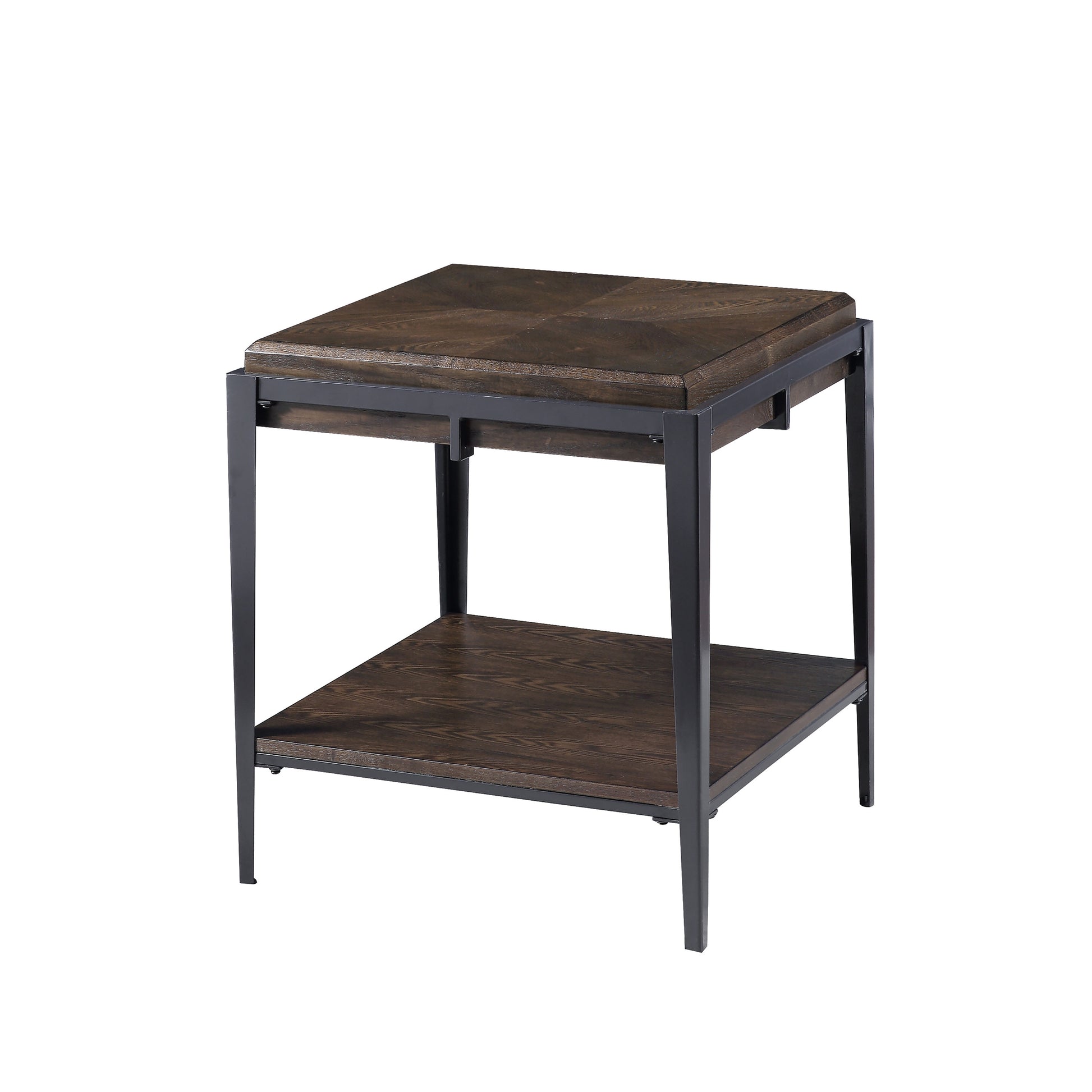 Waco End Table Espresso Solid Wood Mdf