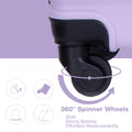 3 Piece Luggage Sets Abs Lightweight Suitcase With Two Hooks, Spinner Wheels, Tsa Lock, 20 24 28 Lavender Purple Lavender Purple Abs