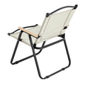 2 Piece Folding Outdoor Chair For Indoor, Outdoor Camping, Picnics, Beach,Backyard, Bbq, Party, Patio, Beige Beige Garden & Outdoor Modern Oxford Fabric