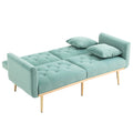 Coolmore Velvet Sofaaccent Sofa .Seat Sofa With Metal Feet Mint Green Polyester