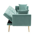 Coolmore Velvet Sofaaccent Sofa .Seat Sofa With Metal Feet Mint Green Polyester