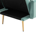 Coolmore Velvet Sofaaccent Sofa .Seat Sofa With Metal Feet Mint Green Polyester