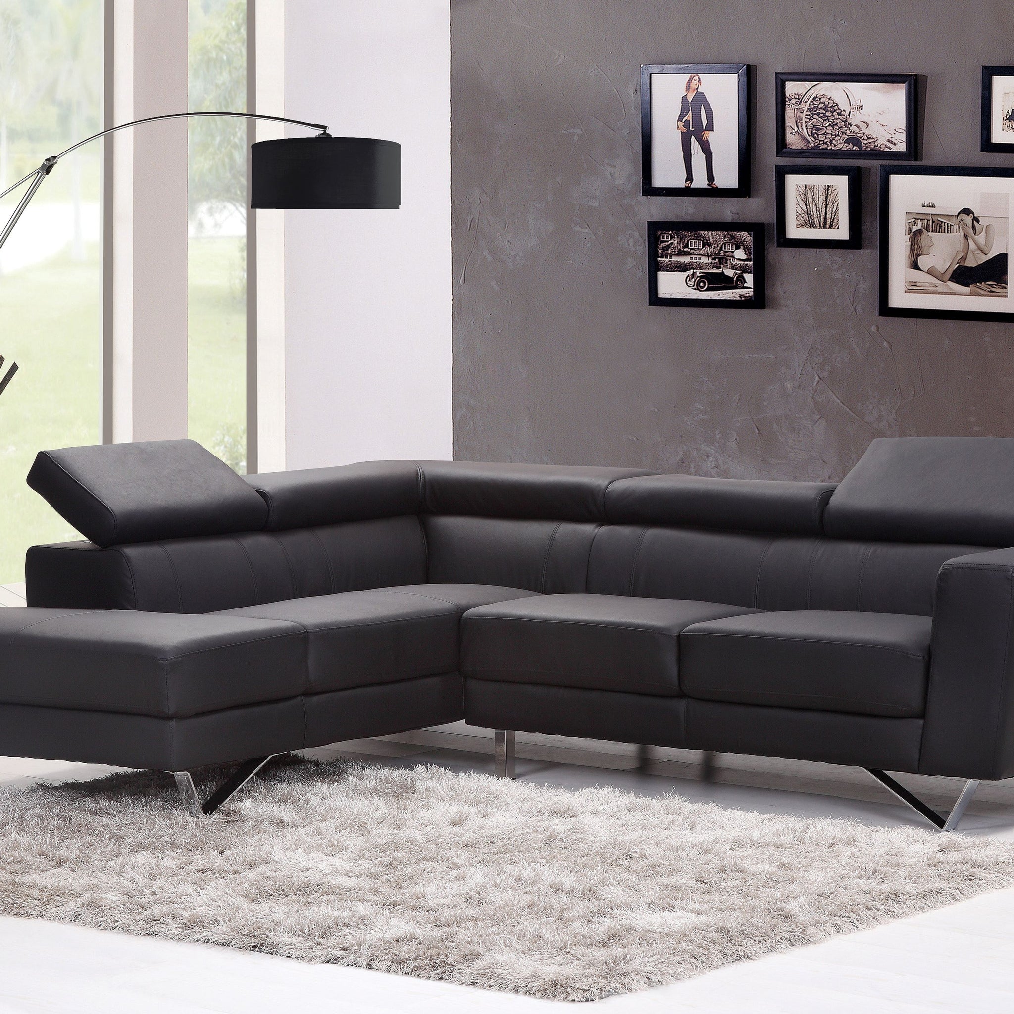 81"H Black Arch With Adjustable Body Floor Lamp 1Pc Ctn 3.03 24.96 Black Metal