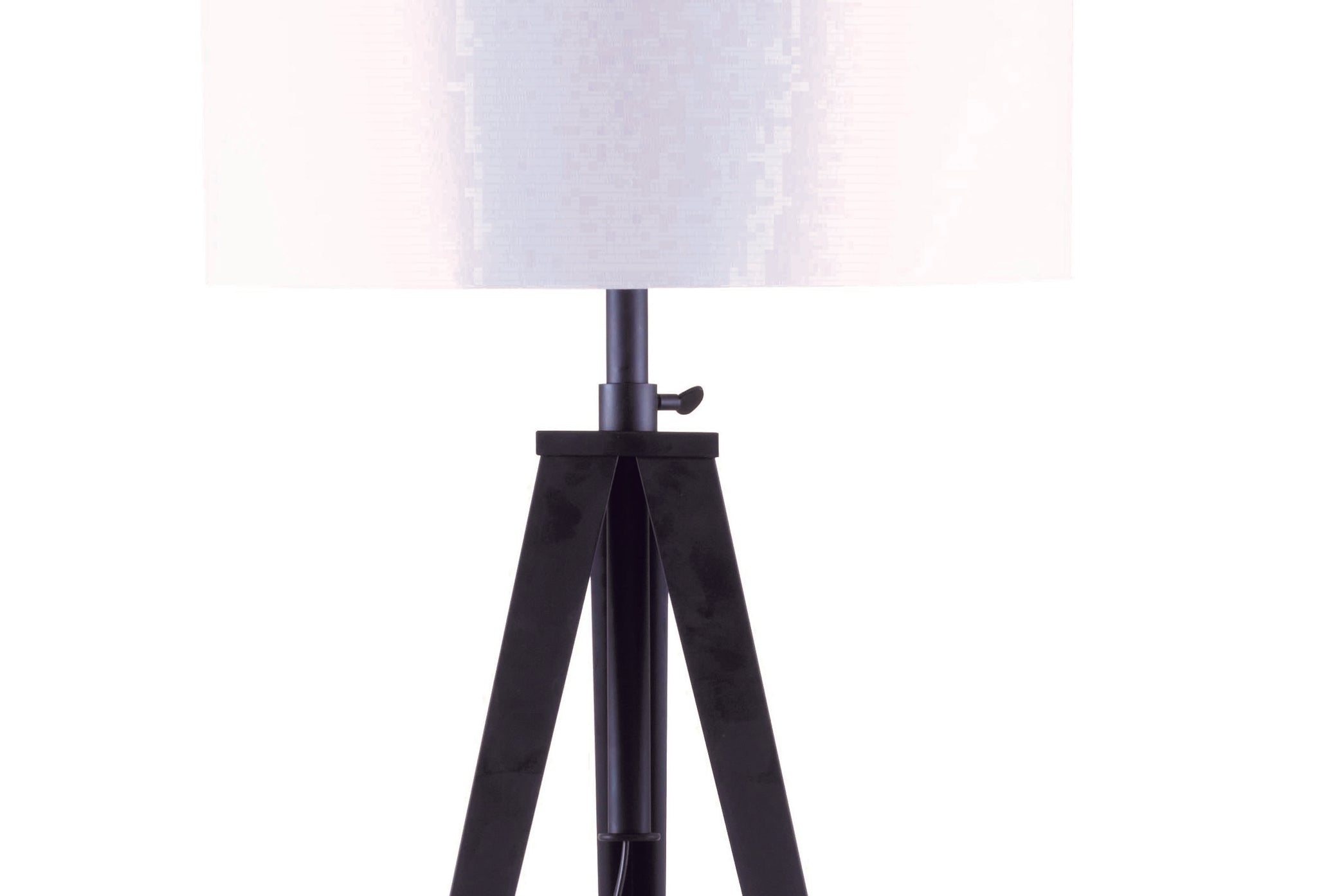 65" Crossed Tripod Floor Lamp 2.67 9.9 Black Metal