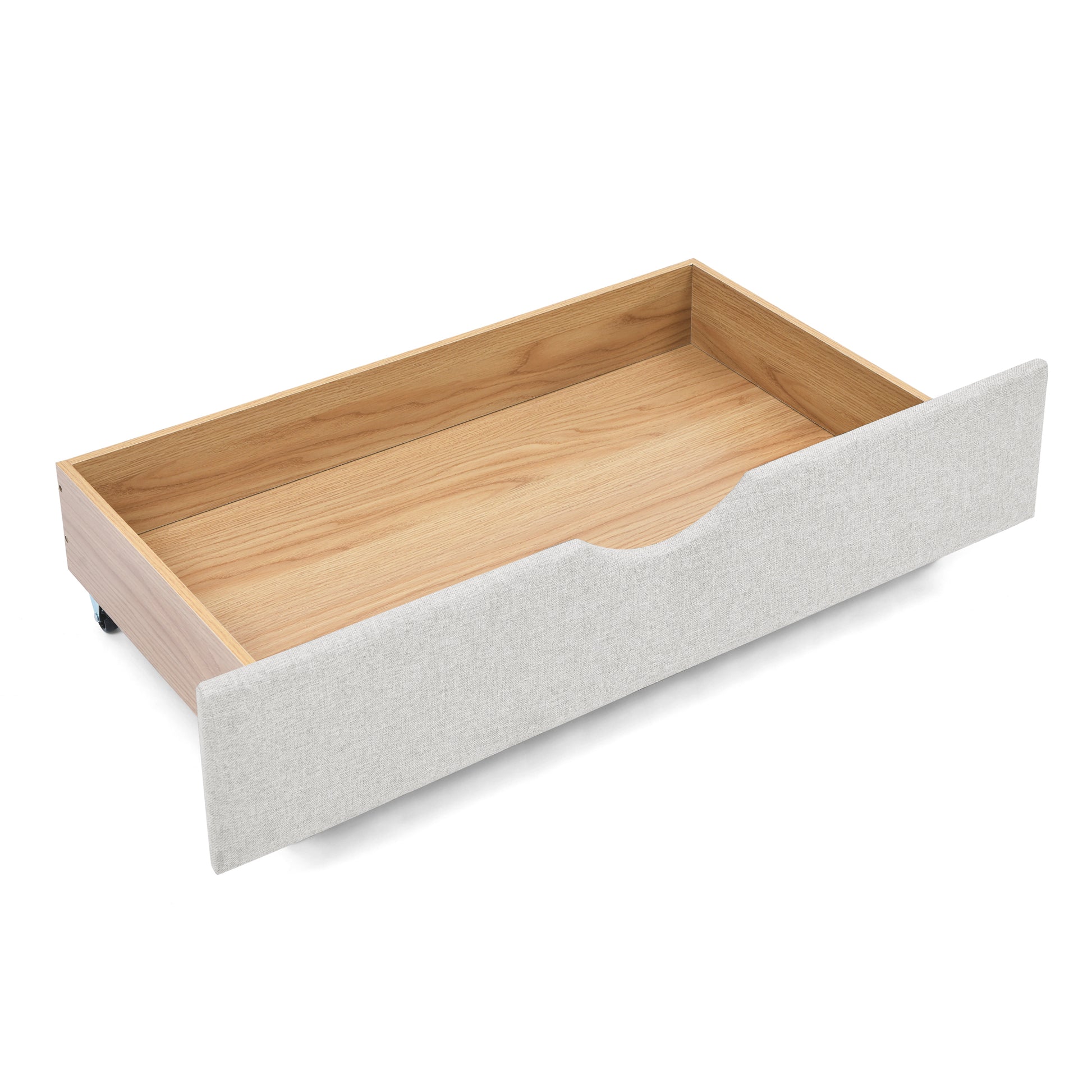 Queen Size Daybed With Drawers Upholstered Tufted Sofa Bed,With Button On Back And Copper Nail On Waved Shape Arms, Beige 84.5"X63.5"X26.5" Beige Linen