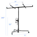 Drywall Panel Lifter Drywall Panel Hoist Panel Hoist Jack Lifter 11Ft Black Color Black Iron