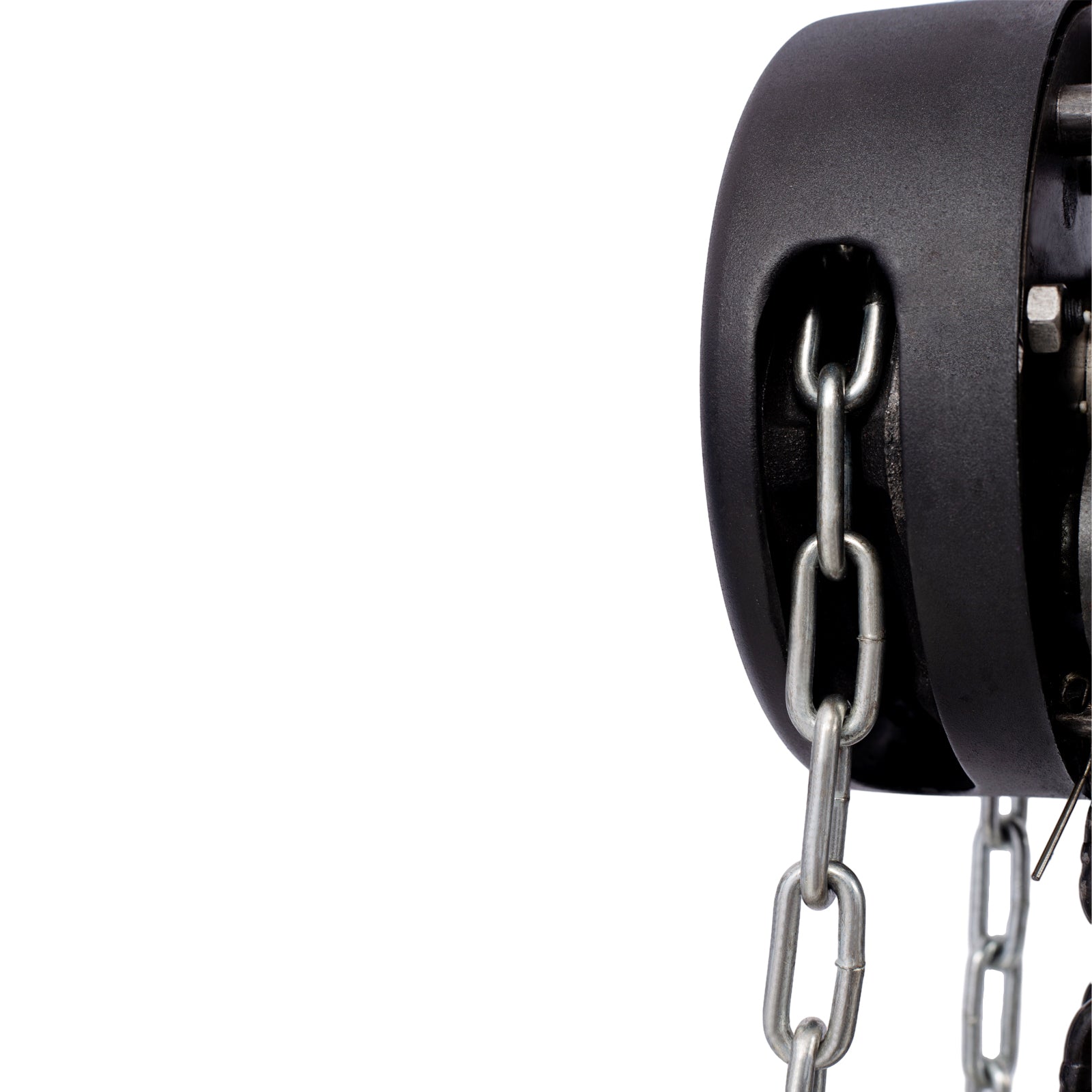 Chain Hoist 2200Lbs 1T Capacity 10Ft With 2 Heavy Duty Hooks,Manual Chain Hoist Steel Construction,Black Black Steel