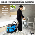 Wet Dry Blow Vacuum 3 In 1 Shop Vacuum Cleaner With More Than 18Kpa Powerful Suction Great For Garage, Home, Workshop, Hard Floor And Pet Hair 8 Gallon Large Capacity 6 Peak Hp 1200W Black Blue Polypropylene