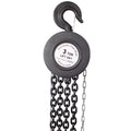 Chain Hoist 6600Lbs 3T Capacity 10Ft With 2 Heavy Duty Hooks,Manual Chain Hoist Steel Construction,Black Black Steel