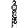Chain Hoist 11000Lbs 5T Capacity 10Ft With 2 Heavy Duty Hooks,Manual Chain Hoist Steel Construction,Black Black Steel