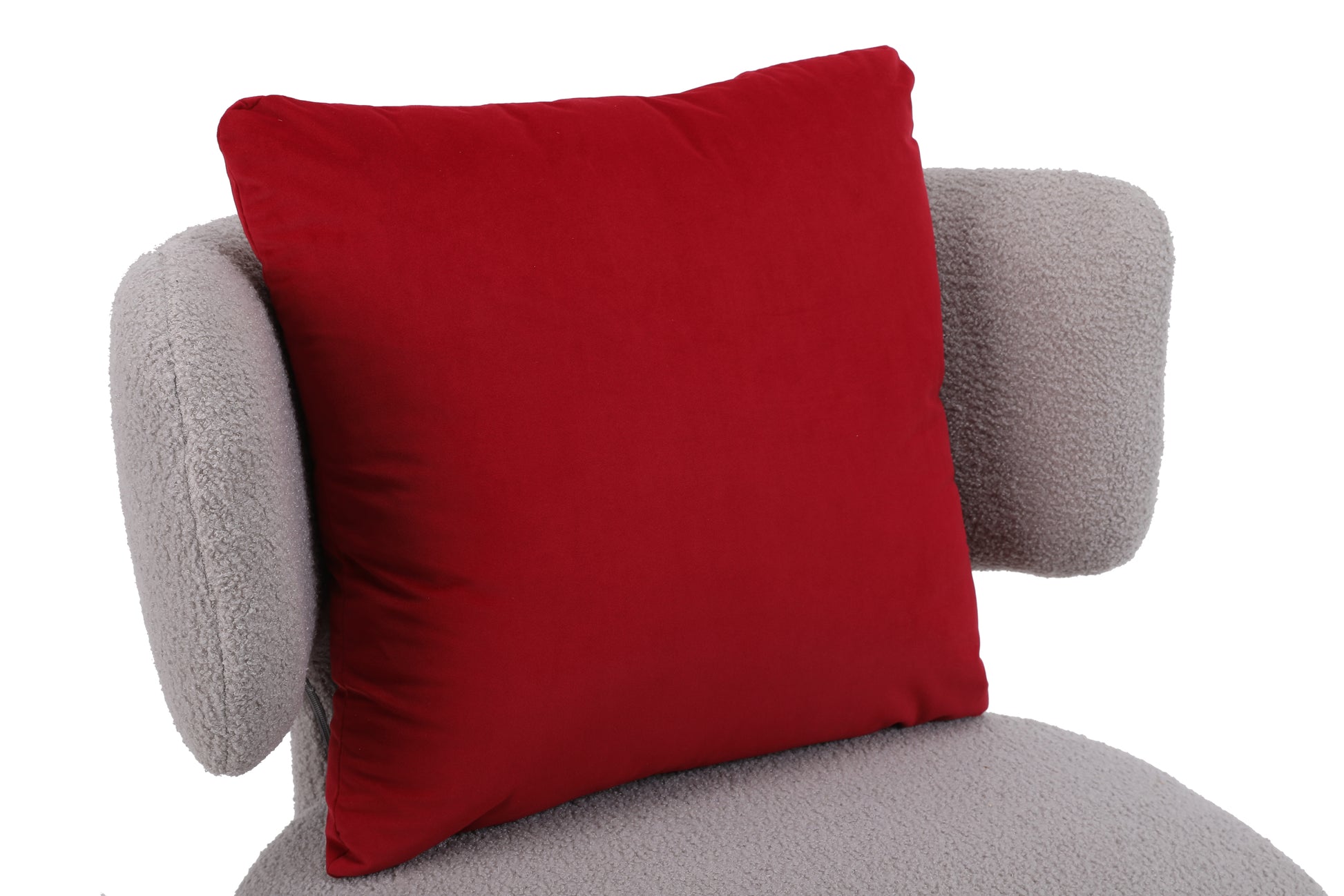 Swivel Accent Chair Armchair, Round Barrel Chair In Fabric For Living Room Bedroom Grey Primary Living Space American Design Foam Faux Fur