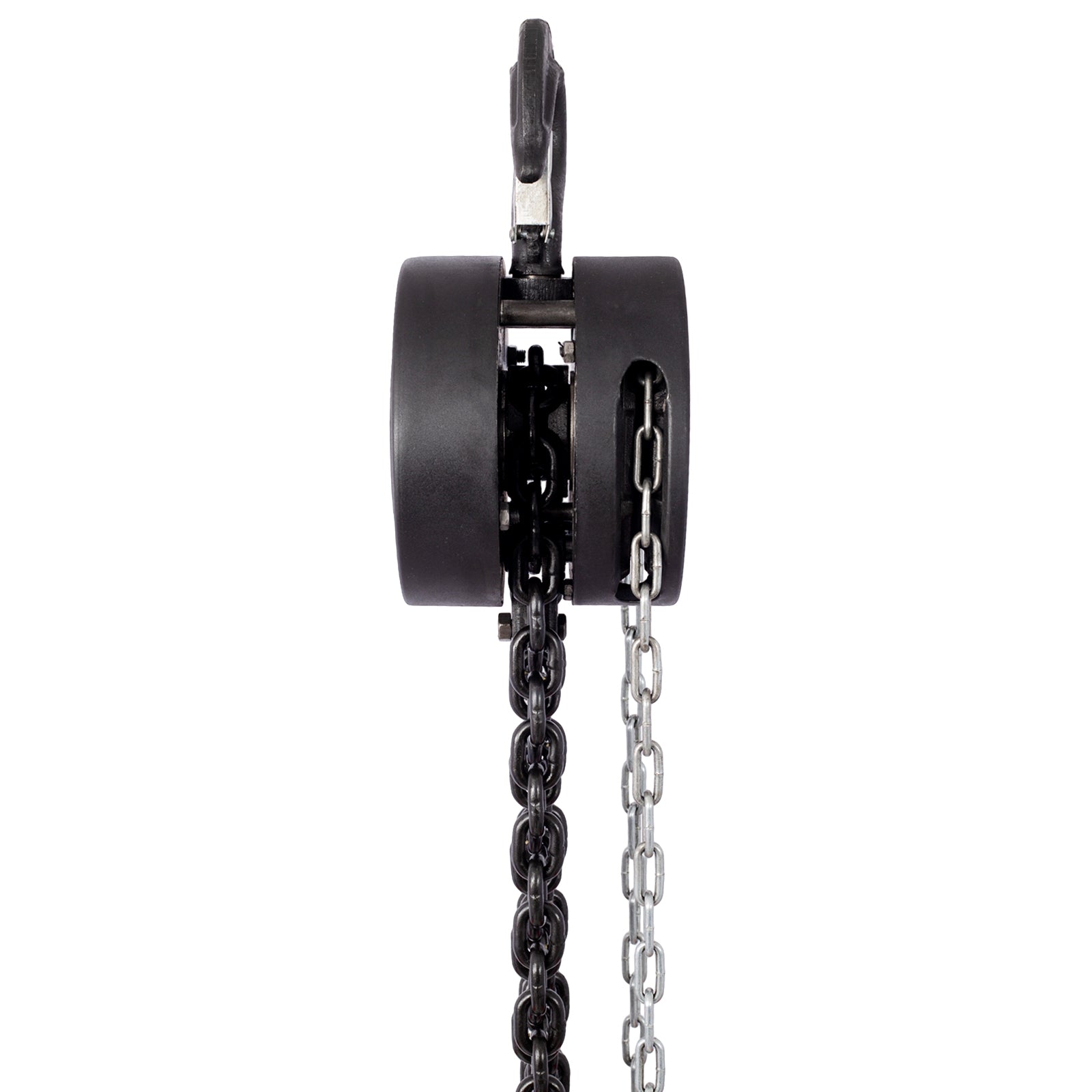 Chain Hoist 11000Lbs 5T Capacity 10Ft With 2 Heavy Duty Hooks,Manual Chain Hoist Steel Construction,Black Black Steel