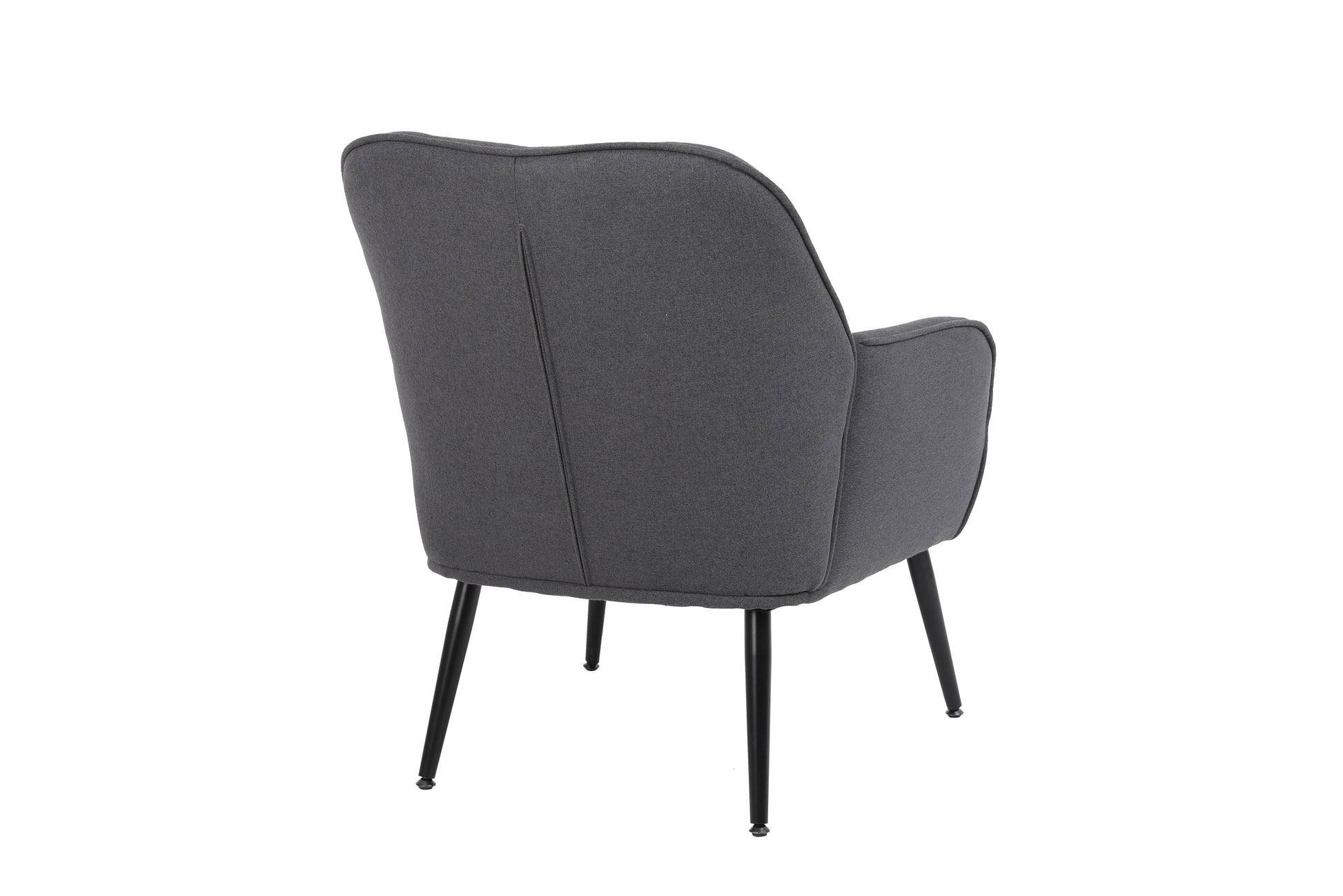 Modern Mid Century Chair Linen Sherpa Armchair For Living Room Bedroom Office Easy Assemble Dark Grey Dark Gray Primary Living Space Foam Linen