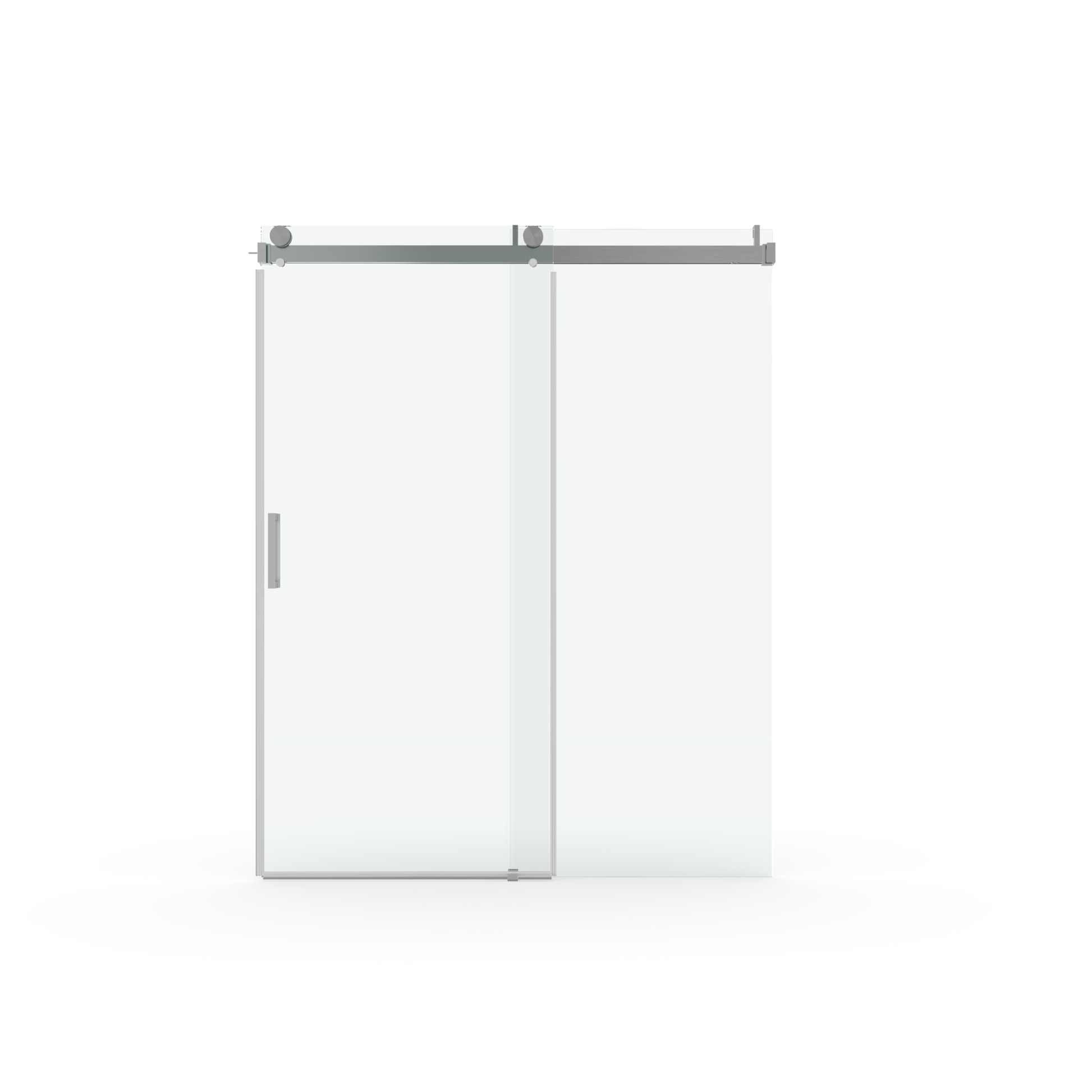 56 To 60 In. W X 76 In. H Sliding Frameless Soft Close Shower Door With Premium 3 8 Inch 10Mm Thick Tampered Glass In Brushed Nickel 22D01 60Bn Brushed Nickel Tempered Glass