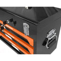 3 Drawers Tool Box With Tool Set Orange Orange Steel