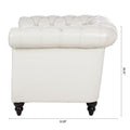 1 Seater Sofa For Living Room White Pu